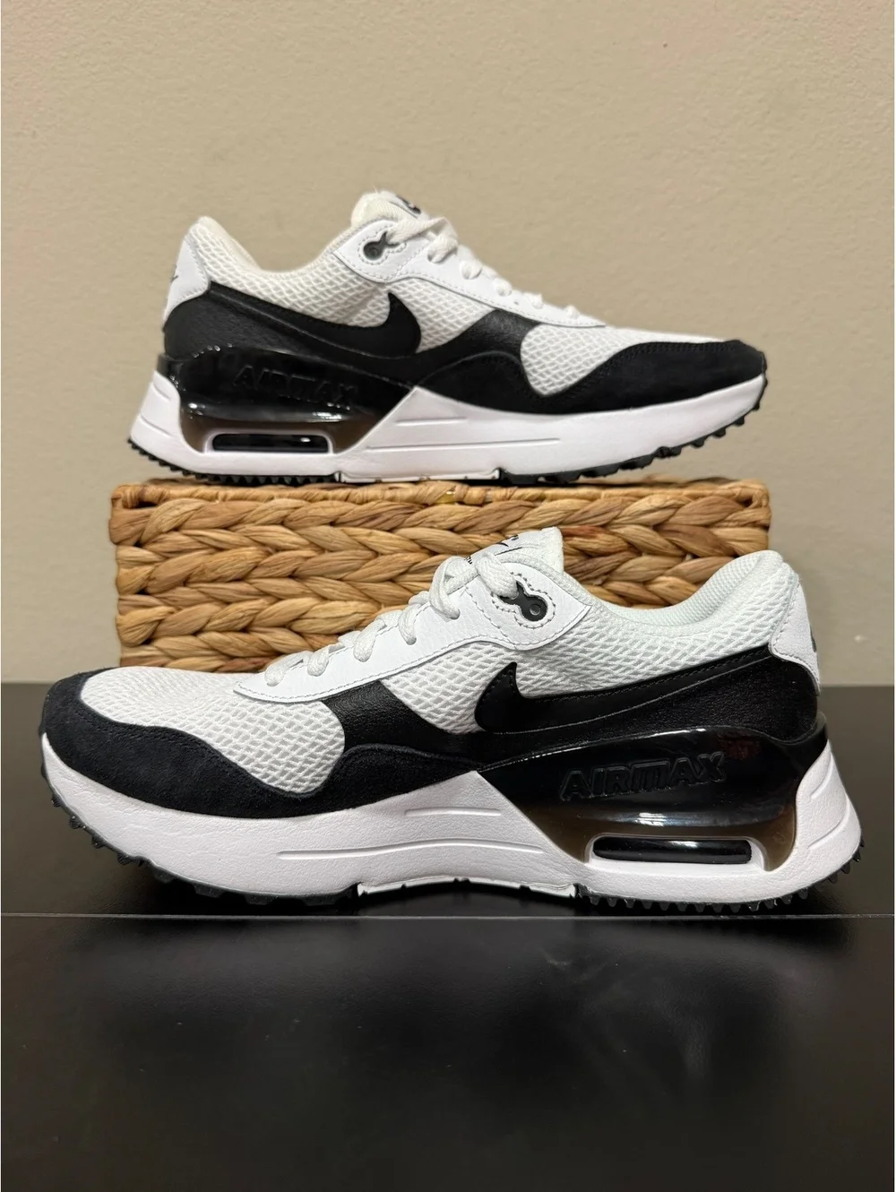Size 10 - Nike Air Max SYSTM White Black